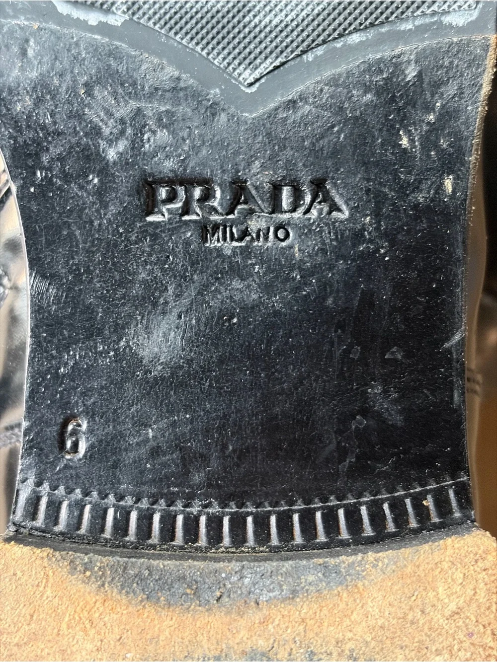 PRADA MILANO Black Leather Buckle Ankle Boots Men’s UK 6 US 7 Italy